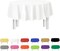 White Disposable Plastic Tablecloth for Round Tables (12 Pack) 84 inches Table Cloths for Parties, Events & Weddings, Indoors & Outdoors, Plastic Table Cover